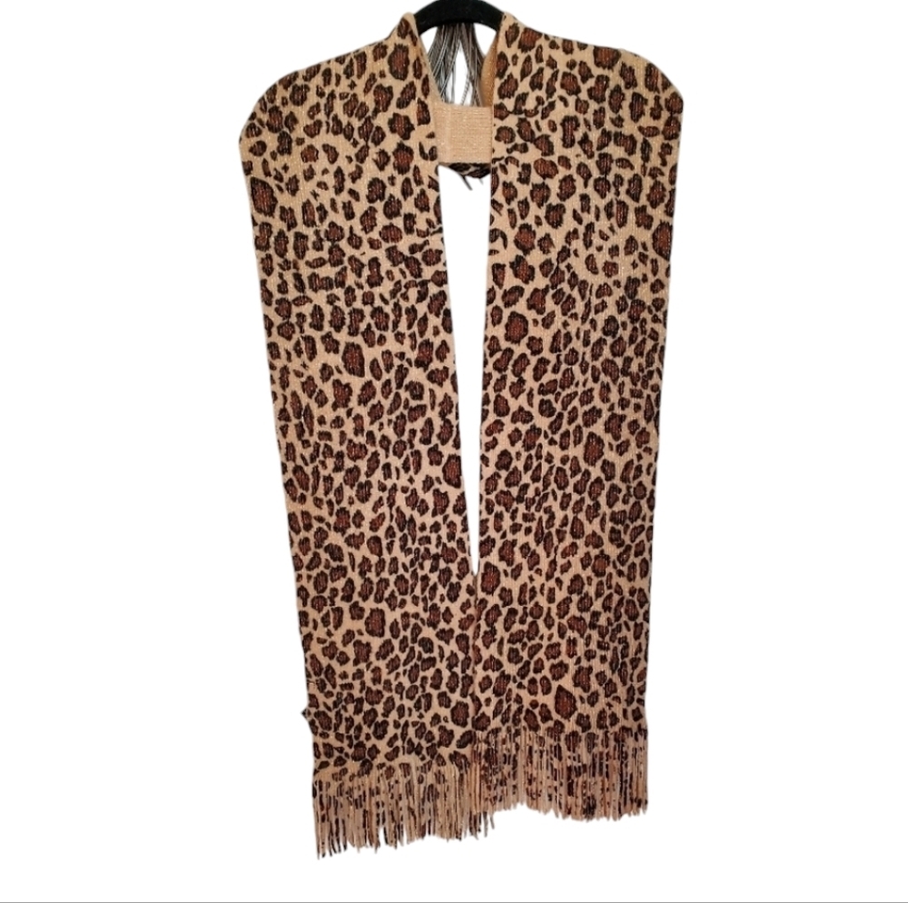 Winter Scarf Muffler Animal Print 74" long